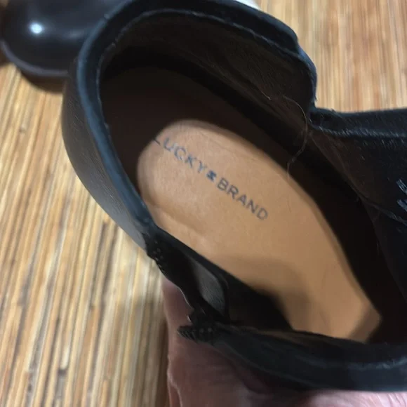 Lucky Brand Chic Black Ankle Boots. - Picture 5 of 9
